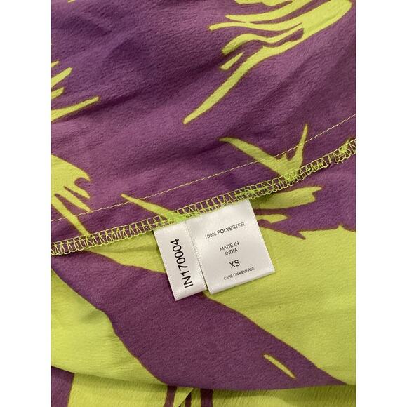 New York & Co. Floral Print maxi Dress Sleeveless Tropical Relaxed XS NWT - Picture 6 of 10